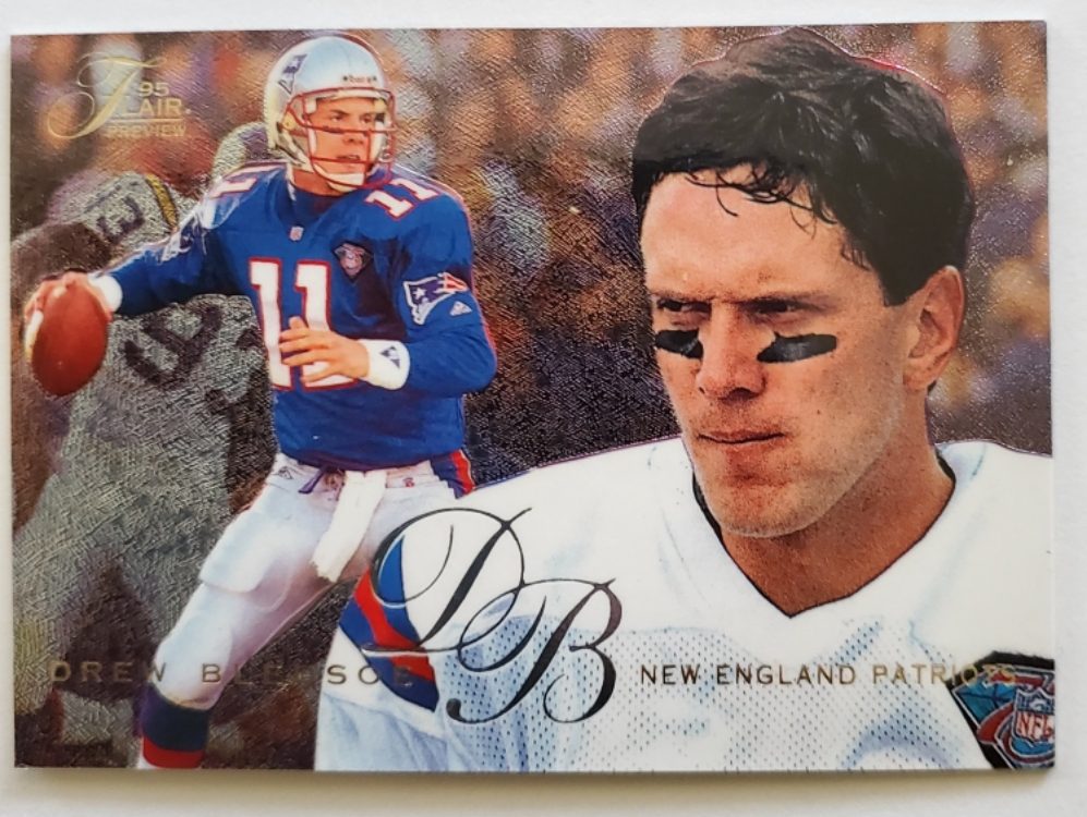 Drew Bledsoe Flair 1995 Preview NFL Trading Card #20 of 30