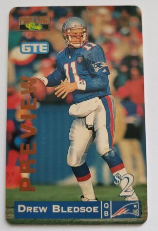 Drew Bledsoe Classic Pro Line $2 Phone Card Card #1420 of 7500