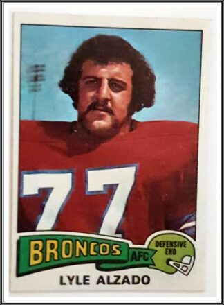 Lyle Alzado Topps 1975 NFL Sport Trading Card #322