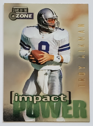 Troy Aikman Skybox 1995 "Impact Power" Card #IP27