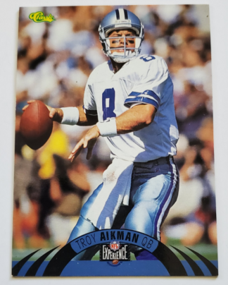 Troy Aikman Classic 1995 NFL Trading Card #8 Dallas Cowboys