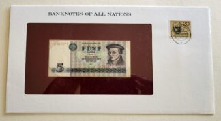Banknotes of The Nations East Germany 5 Mark