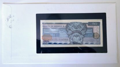 Banknotes of The Nations Mexico National Banknote 50 Pesos Back