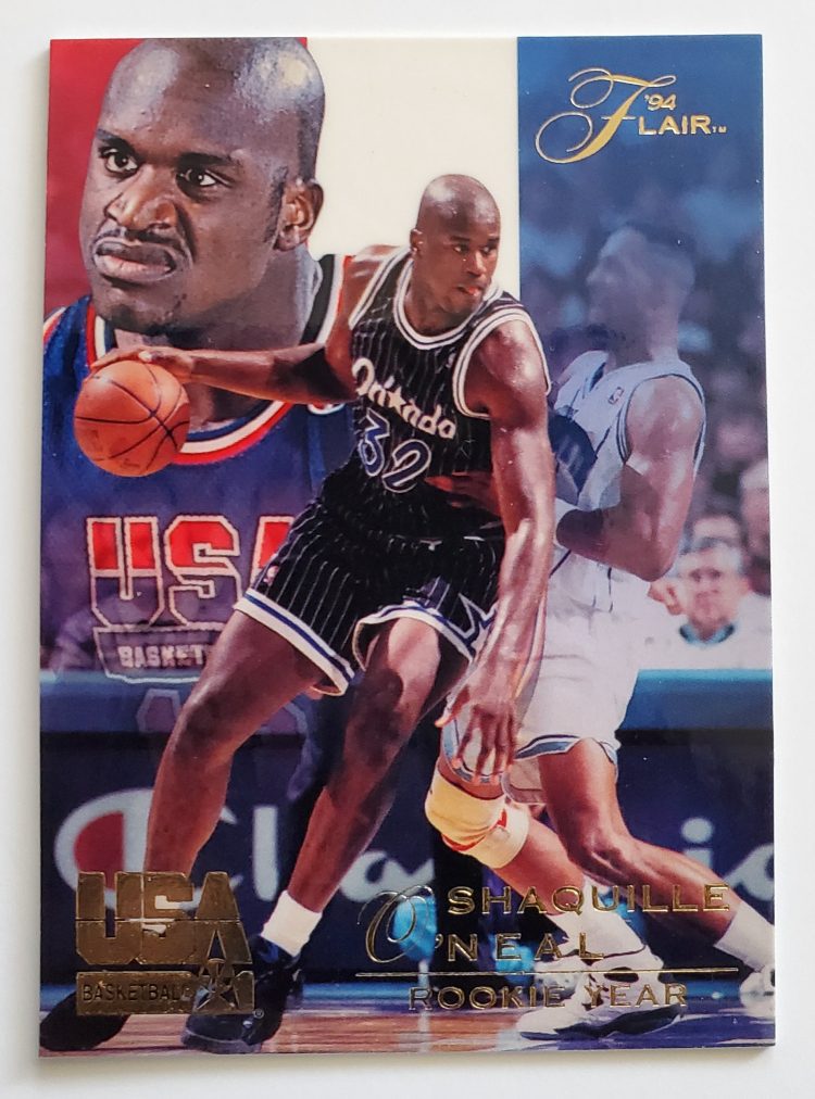 Shaquille O'Neal Card #77 Flair 1994 NBA "Rookie Year'"