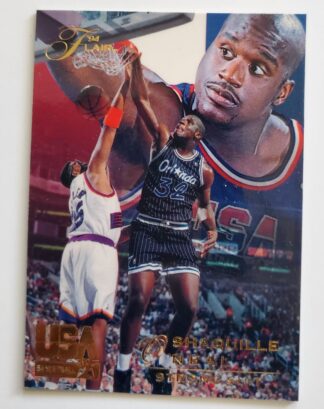 Shaquille O'Neal Flair 1994 NBA USA Basketball Team Trading Card #73