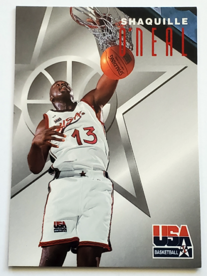 Shaquille O'Neal Fleer Skybox 1996 Texaco Edition NBA Card #7