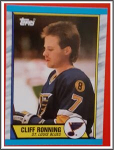 Cliff Ronning Topps 1989 NHL Trading Card #45