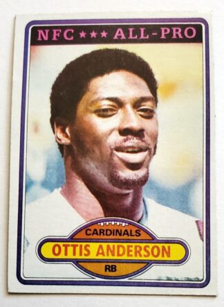 Ottis Anderson Topps 1980 NFL Trading Card #170