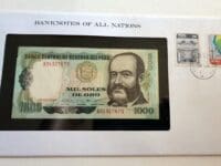Banknote of Peru 1000 Soles