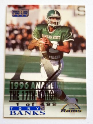 Tony Banks Proline 1996 NFL Trading Card #334 St. Louis Rams