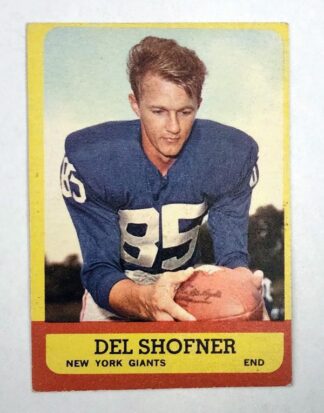 Del Shofner Topps 1963 NFL Trading Card #50 New York Giants