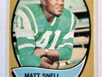 Matt Snell Topps 1970 NFL Trading Card #35 New York Jets