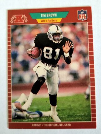 Tim Brown Pro Set 1989 NFL Trading Card #183