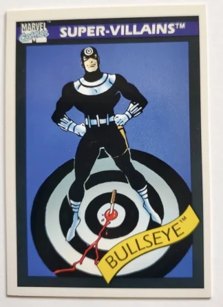 Bullseye Marvel Comics Cards 1990 Super-Villains Trading Card #64
