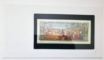 Banknote of Costa Rica National Banknote 5 Colones No.D52205632 Back