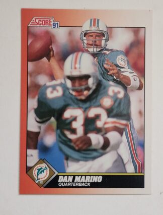 Dan Marino Score 1991 NFL Trading Card #385