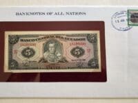 Banknote of Ecuador 5 Sucre