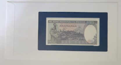 Banknote of Rwanda 100 Franc Back