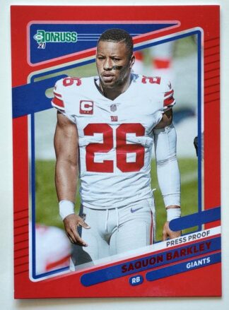 Saquon Barkley 2021 Donruss Panini NFL Trading Card #79 New York Giants