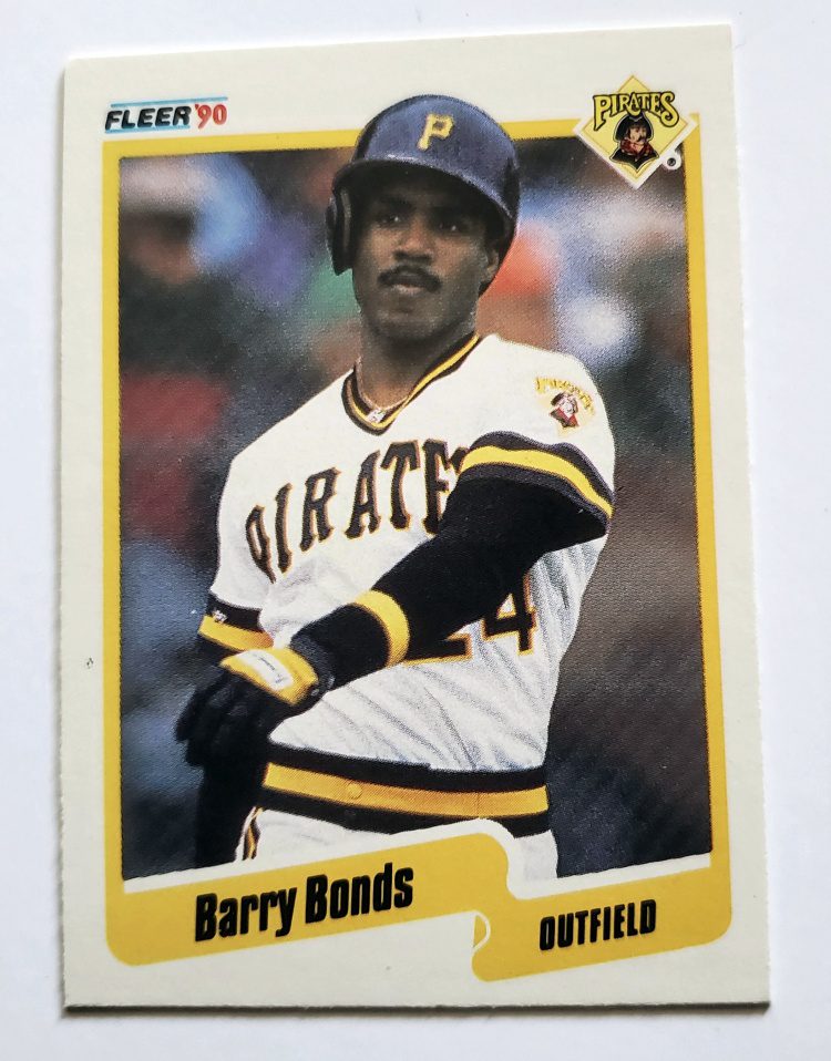 Barry Bonds Fleer 1990 Card #322 Pittsburgh Pirates