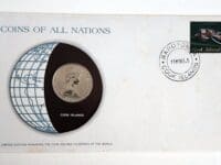 Cook Islands Mint Coin Stamped Envelope Franklin Mint with C.O.A
