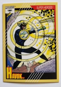 Havok Marvel Impel Marketing 1991 Card #27