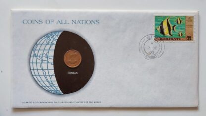 Kiribati Mint Coin Stamped Envelope Franklin Mint