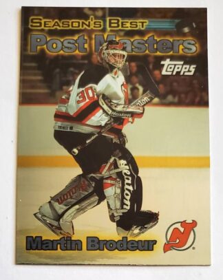 Martin Brodeur Topps 1999 "Season's Best" NHL Trading Card #PM6 New Jersey Devils
