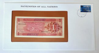 Banknote of Netherlands Antilles Banknote 1 Gulden No# D0382669