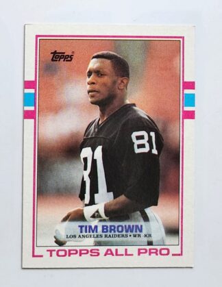 Tim Brown Topps 1989 "All Pro" NFL Trading Card #265