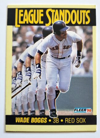 Wade Boggs Fleer 1990 "League Standouts" Card #5 Boston Red Sox