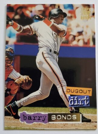 Barry Bonds Topps Stadium Club 1994 "Dugout Dirt" MLB Card #6 of 12 San Francisco Giants
