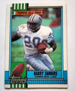Barry Sanders Topps 1990 "All Pro" NFL Trading Card #352 Detroit Lions