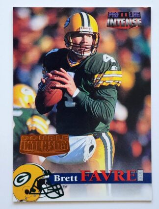 Brett Favre Double Intensity Pro II Line Intense 1996 NFL Trading Card #88 Green Bay Packers