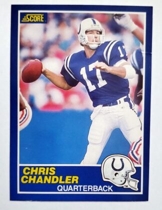 Chris Chandler Score 1989 NFL Trading Card #27 Indianapolis Colts