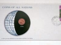 Gambia Mint Coin Stamped Envelope Franklin Mint with C.O.A