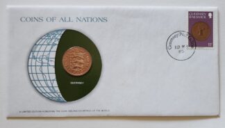 Guernsey Mint Coin Stamped Envelope Franklin Mint