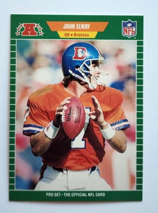 John Elway Pro Set 1989 NFL Sports Trading Card #100 Denver Broncos