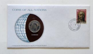 Luxembourg Mint Coin Stamped Envelope Franklin Mint with C.O.A
