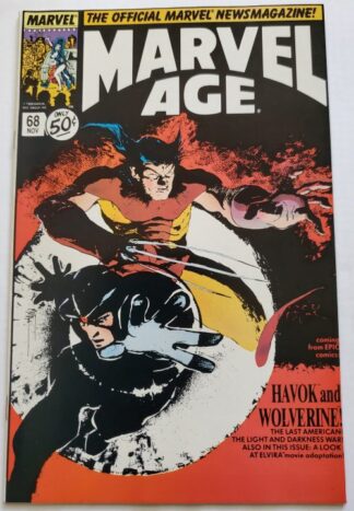 Marvel Age Issue #68 November 1988