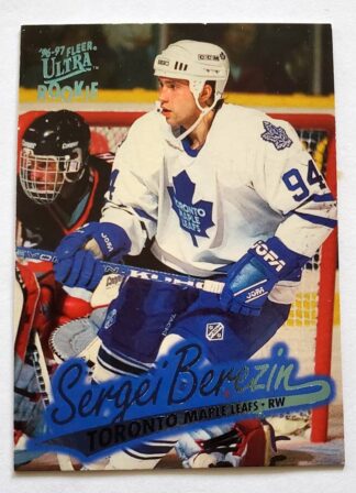 Sergei Berezin Fleer Ultra 1997 NHL Card #161 Toronto Maple Leafs