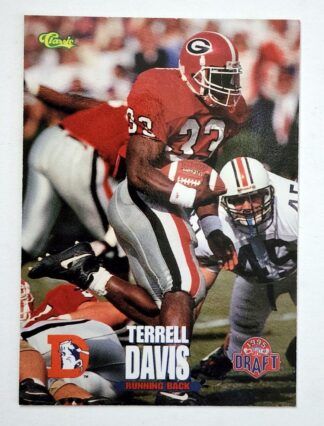 Terrell Davis Classic 1995 NFL Sports Trading Card #54 Georgia Bulldogs