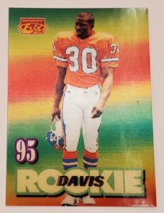 Terrell Davis Sportflix 1995 "Rookie" NFL Card #145 Denver Broncos