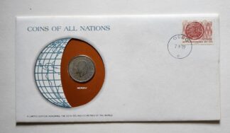 Norway Mint Coin Stamped Envelope Franklin Mint with C.O.A