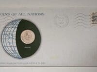 Uruguay Coin Of All Nations Stamped Envelope Franklin Mint C.O.A