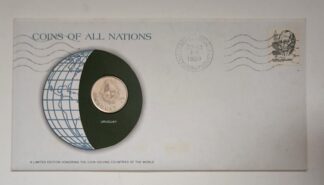 Uruguay Coin Of All Nations Stamped Envelope Franklin Mint C.O.A