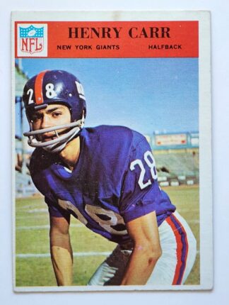 Henry Carr Philadelphia 1966 NFL Card #120 New York Giants