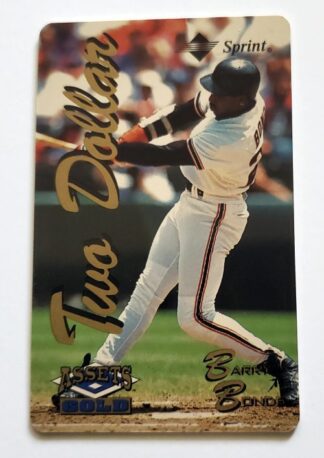 Barry Bonds Classic 1995 Assets Gold $2 Unused Sprint Phone Card #5061 of 7741 San Francisco Giants