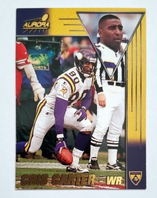 Cris Carter Aurora 1998 NFL Card #90 Minnesota Vikings