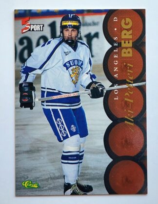 Aki-Peteri Berg Classic 5 Sport 1995 NHL Card #125 Los Angeles Kings